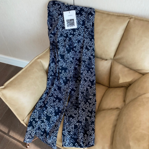 Chanel Blue Allover CC Logo Pants 