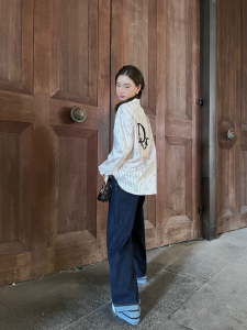 Replica Womens Clothing Dior Blue Denim Pants SML A29PP480 AA191090