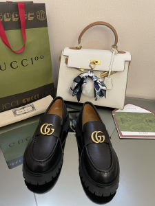 Essenceofluxury Womens Shoes Chanel Double G Black Leather Loafers 35 To 41 A151PP480 AA191233