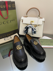 Essenceofluxury Womens Shoes Chanel Double G Black Leather Loafers 35 To 41 A151PP480 AA191233