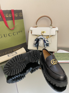 Essenceofluxury Womens Shoes Chanel Double G Black Leather Loafers 35 To 41 A151PP480 AA191233