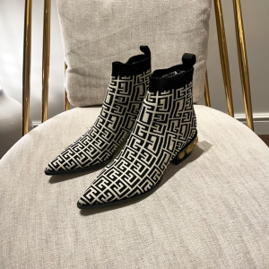 Essenceofluxury Womens Shoes Balmain Coin Stretch Knit Ankle Boots 35 To 41 A38PP680 AA191383