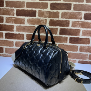 Essenceofluxury Womens Handbags Gucci GG Matelasse Leather Top Handle Bag in Black with Two Detachable Straps 702242 31x19x22CM A09PP980 AA191353 Essenceofluxury Womens Handbags Gucci GG Matelasse Leather Top Handle Bag in Black with Two Detachable Straps 702242 31x19x22CM A09PP980 AA191353