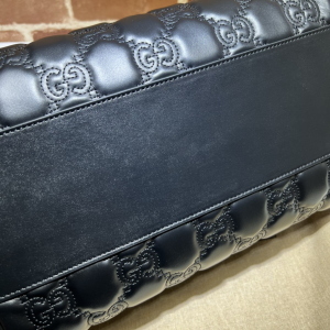 Essenceofluxury Womens Handbags Gucci GG Matelasse Leather Top Handle Bag in Black with Two Detachable Straps 702242 31x19x22CM A09PP980 AA191353 Essenceofluxury Womens Handbags Gucci GG Matelasse Leather Top Handle Bag in Black with Two Detachable Straps 702242 31x19x22CM A09PP980 AA191353