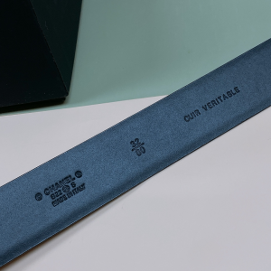 Essenceofluxury Womens Belts Chanel Pearl CC Logo Black Leather Belt 30MM A175PP240 AA191621