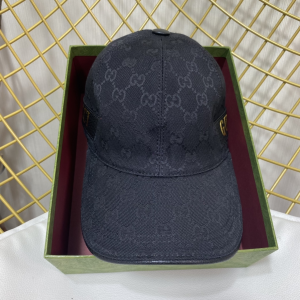 Essenceofluxury Womens Hats Gucci Black GG Canvas Baseball Cap Hat A190PP180 AA191648