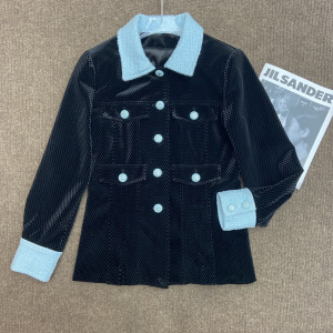 Chanel Black Velvet JacketXL 