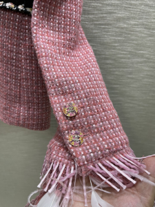 Replica Womens Clothing Chanel Pink Tweed Jacket Coat SML A198PP1080 AA191977