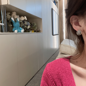 Replica Womens Jewelry Chanel Crystals CC Round Earrings A173PP180 AA191971