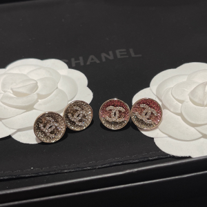 Replica Womens Jewelry Chanel Crystals CC Round Earrings A173PP180 AA191971