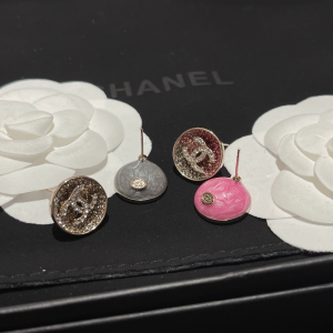 Replica Womens Jewelry Chanel Crystals CC Round Earrings A173PP180 AA191971