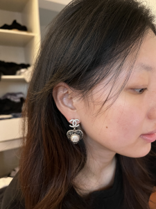 Replica Womens Jewelry Chanel Crystals CC and Heart Earrings A152PP180 AA191946