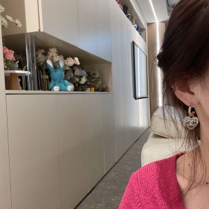 Replica Womens Jewelry Chanel Crystals CC and Heart Earrings A173PP180 AA191969