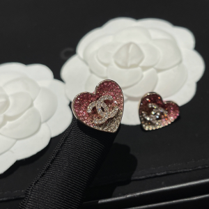 Replica Womens Jewelry Chanel Crystals CC and Heart Earrings A173PP180 AA191970