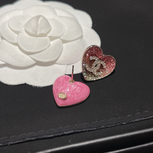 Replica Womens Jewelry Chanel Crystals CC and Heart Earrings A173PP180 AA191970