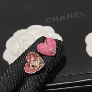 Replica Womens Jewelry Chanel Crystals CC and Heart Earrings A173PP180 AA191970