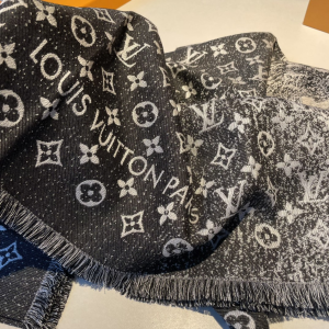 Replica Womens Scarf Louis Vuitton Denim Gradient Monogram Shawl in Black 142x142CM A151PP280 AA191816 Replica Womens Scarf Louis Vuitton Denim Gradient Monogram Shawl in Black 142x142CM A151PP280 AA191816