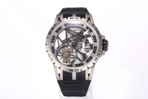 Roger Dubuis Excalibur Skeleton Flying Tourbillon Watch Black 413MM Roger Dubuis Excalibur Skeleton Flying Tourbillon Watch Black 413MM