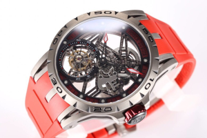 Roger Dubuis Excalibur Skeleton Flying Tourbillon Watch Red 413MM Roger Dubuis Excalibur Skeleton Flying Tourbillon Watch Red 413MM