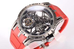 Roger Dubuis Excalibur Skeleton Flying Tourbillon Watch Red 413MM Roger Dubuis Excalibur Skeleton Flying Tourbillon Watch Red 413MM