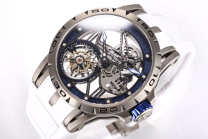 Roger Dubuis Excalibur Skeleton Flying Tourbillon Watch White 413MM Roger Dubuis Excalibur Skeleton Flying Tourbillon Watch White 413MM