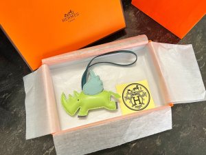 Hermes Rodeo Pegase Elephant Bag Charm Green 