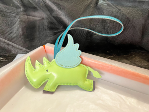 Essenceofluxury Free Gift Hermes Rodeo Pegase Elephant Bag Charm in Green A62PP95 AA192428