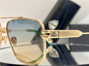 Essenceofluxury Mens Sunglasses Maybach Eyewear Sunglasses The Netx Green A65PP180 AA192446