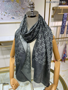 Gucci GG Cashmere Silk Scarf Green 