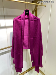 Gucci GG Cashmere Silk Scarf Purple 