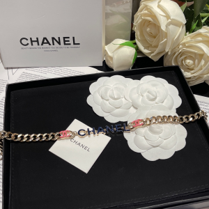 Essenceofluxury Womens Jewelry Chanel CC Monogram Chain Choker Necklace A173PP280 AA192761