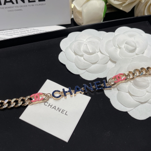 Essenceofluxury Womens Jewelry Chanel CC Monogram Chain Choker Necklace A173PP280 AA192761