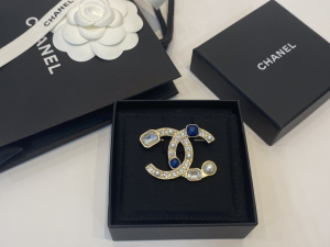 Essenceofluxury Womens Jewelry Chanel Crystals CC Logo Brooch A39PP180 AA192818