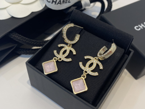 Essenceofluxury Womens Jewelry Chanel Crystals CC Logo Earrings A39PP180 AA192819