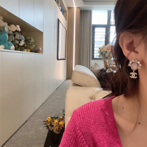 Essenceofluxury Womens Jewelry Chanel Crystals CC Logo Earrings A39PP180 AA192820