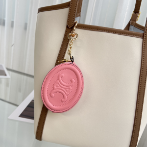 Replica Free Gift Celine Purse with Hook Cuir Triomphe Pink Calfskin A62PP110 AA193061