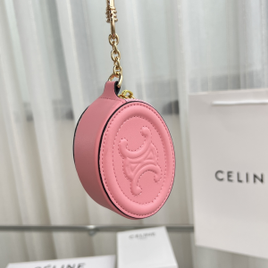 Replica Free Gift Celine Purse with Hook Cuir Triomphe Pink Calfskin A62PP110 AA193061