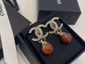 Replica Womens Jewelry Chanel Crystals CC Logo Drop Earrings A39PP180 AA193036