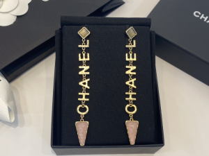 Chanel Monogram Earrings Pink 