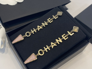 Replica Womens Jewelry Chanel Monogram Earrings Pink A39PP180 AA193038