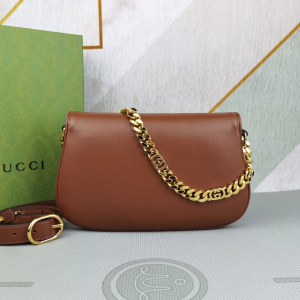 Replica Womens Handbags Gucci Blondie Shoulder Bag with Round Interlocking G and Chain in Brown Leather 699268 28x16x4CM A09PP880 AA193029 Replica Womens Handbags Gucci Blondie Shoulder Bag with Round Interlocking G and Chain in Brown Leather 699268 28x16x4CM A09PP880 AA193029