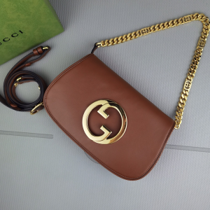 Replica Womens Handbags Gucci Blondie Shoulder Bag with Round Interlocking G and Chain in Brown Leather 699268 28x16x4CM A09PP880 AA193029 Replica Womens Handbags Gucci Blondie Shoulder Bag with Round Interlocking G and Chain in Brown Leather 699268 28x16x4CM A09PP880 AA193029