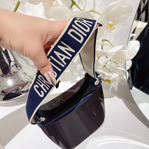 Essenceofluxury Womens Hats Dior DiorClub V1U Black Visor A190PP180 AA193177