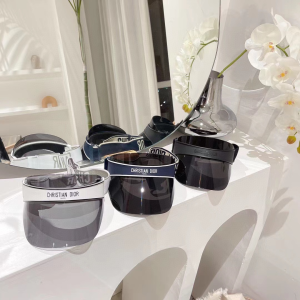 Essenceofluxury Womens Hats Dior DiorClub V1U Black Visor A190PP180 AA193177