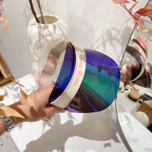 Essenceofluxury Womens Hats Dior DiorClub V1U Blue Green Visor A190PP180 AA193173