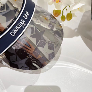 Essenceofluxury Womens Hats Dior DiorClub V1U Blue Star Visor A190PP180 AA193171