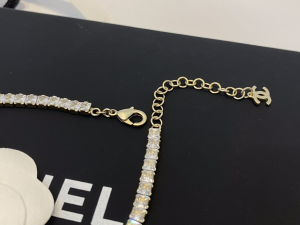 Essenceofluxury Womens Jewelry Chanel Crystals CC Logo Choker Necklace A39PP280 AA193209