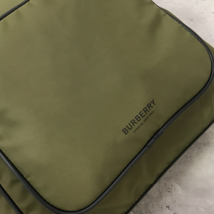 Essenceofluxury Mens Handbags Burberry Green Nylon Backpack 30x14x42CM A197PP780 AA193312