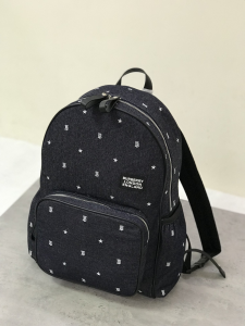Essenceofluxury Mens Handbags Burberry Monogram B Denim Backpack 30x14x42CM A197PP780 AA193311