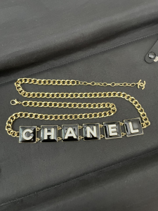 Chanel Monogram Logo Chain Belt 